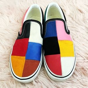Rare Mixed Media Patchwork Vans 🤙🏼